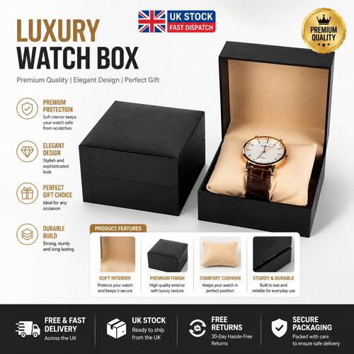 Luxury watch gift box with - box,
