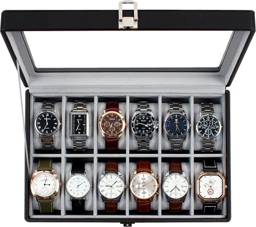 Slot leather watch - 12,