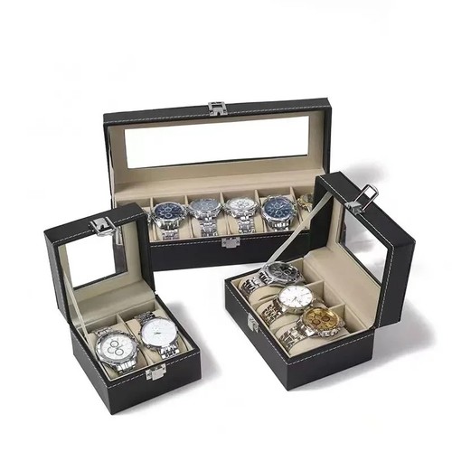 Leather watch box - pu,