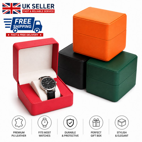 Luxury leather watch box - pu,