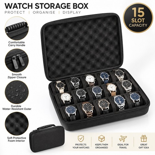 Slot watch box storage - 15,