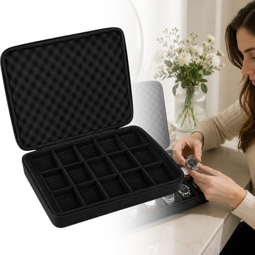Watch storage box slot hard - box,