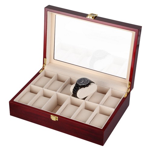 Uten 12grids red - wooden, watch