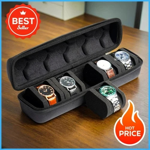 Slot watch box organizer - 5-slot,