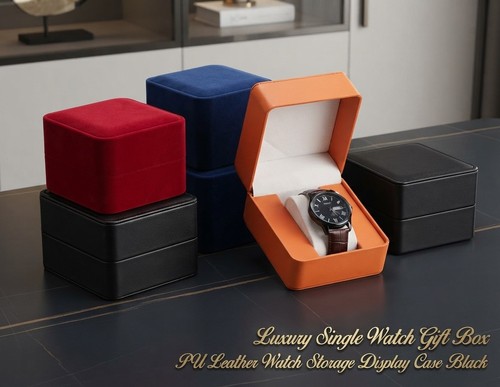 Single watch box case - case, pu