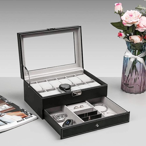 Grids watch box case - 12,