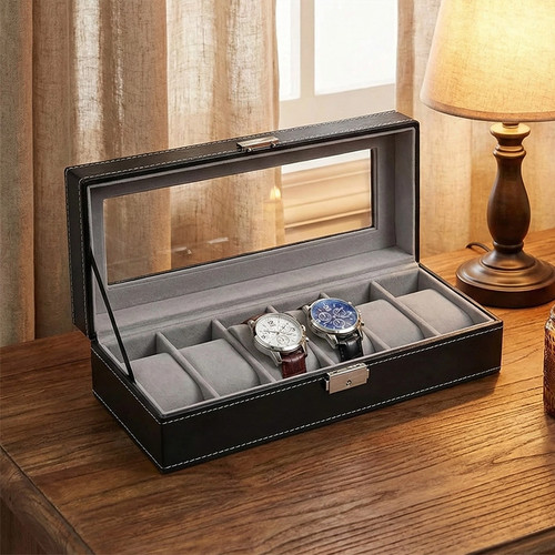 Grids leather watch storage - grids,
