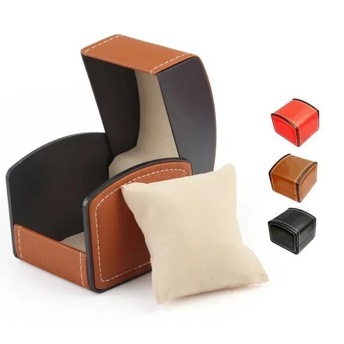 Portable leather watch box - pu,