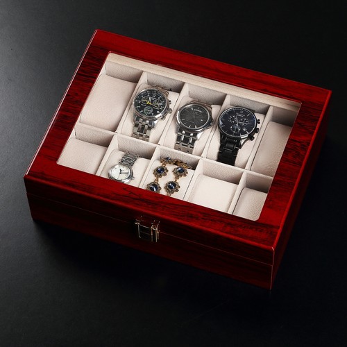 Uten grids wood watch - wood, box
