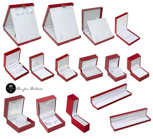 Red leatherette jewellery - leatherette,